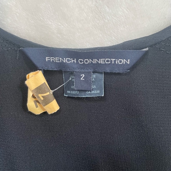 French Connection Sequin Sleeveless Shirt Size 2 - Picture 4 of 6